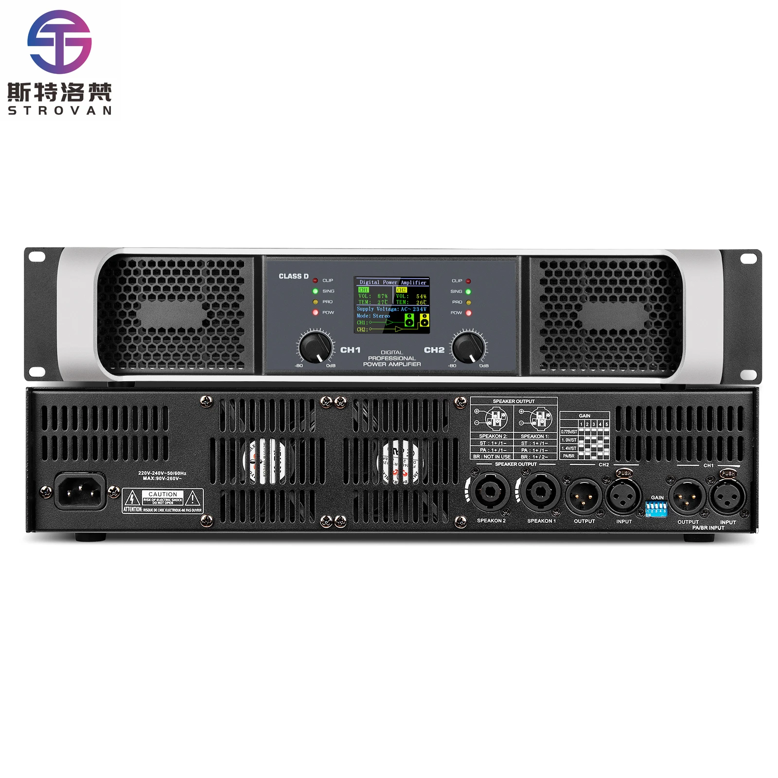 

PX600/900/1500 Professional High Quality Class D 2 Channel Digital Power Amplifier 1500W*2 for Stage