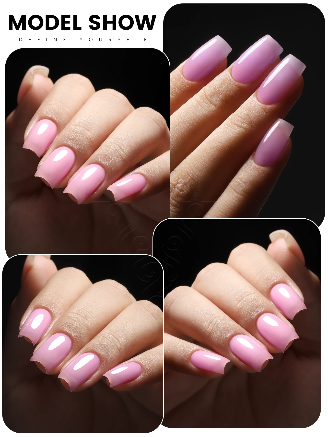 YOKEFELLOW 50g Builder Gel Nude Jelly Hard Gel Large Capacity Extension Gel Nail Polish Self Leveling Acrylic Nail Gel Varnish