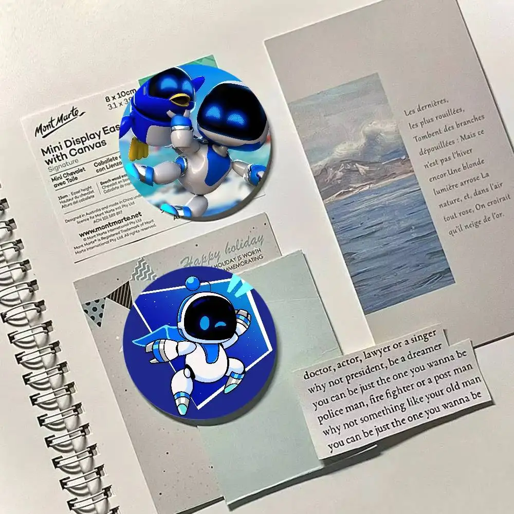 THE Cartoon A-Astro-Bot Badges Creative Tinplate Soft Button Pins Animal Icon Brooch Lapel Backpack Badge S