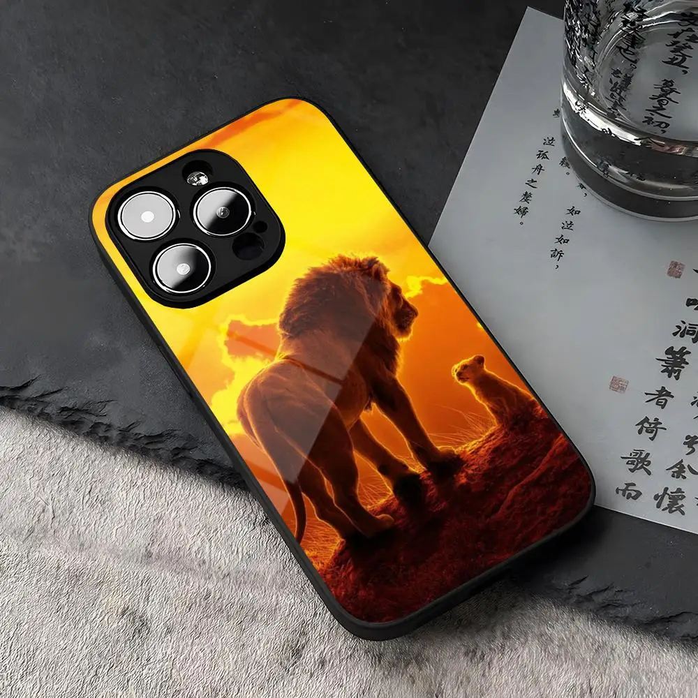 The Lion King Disneys Hot Simba Phone Case For iPhone 15 13 14 16 12 11 Pro XS Max Plus Mini X XR SE2020 Tempered Glass Coque