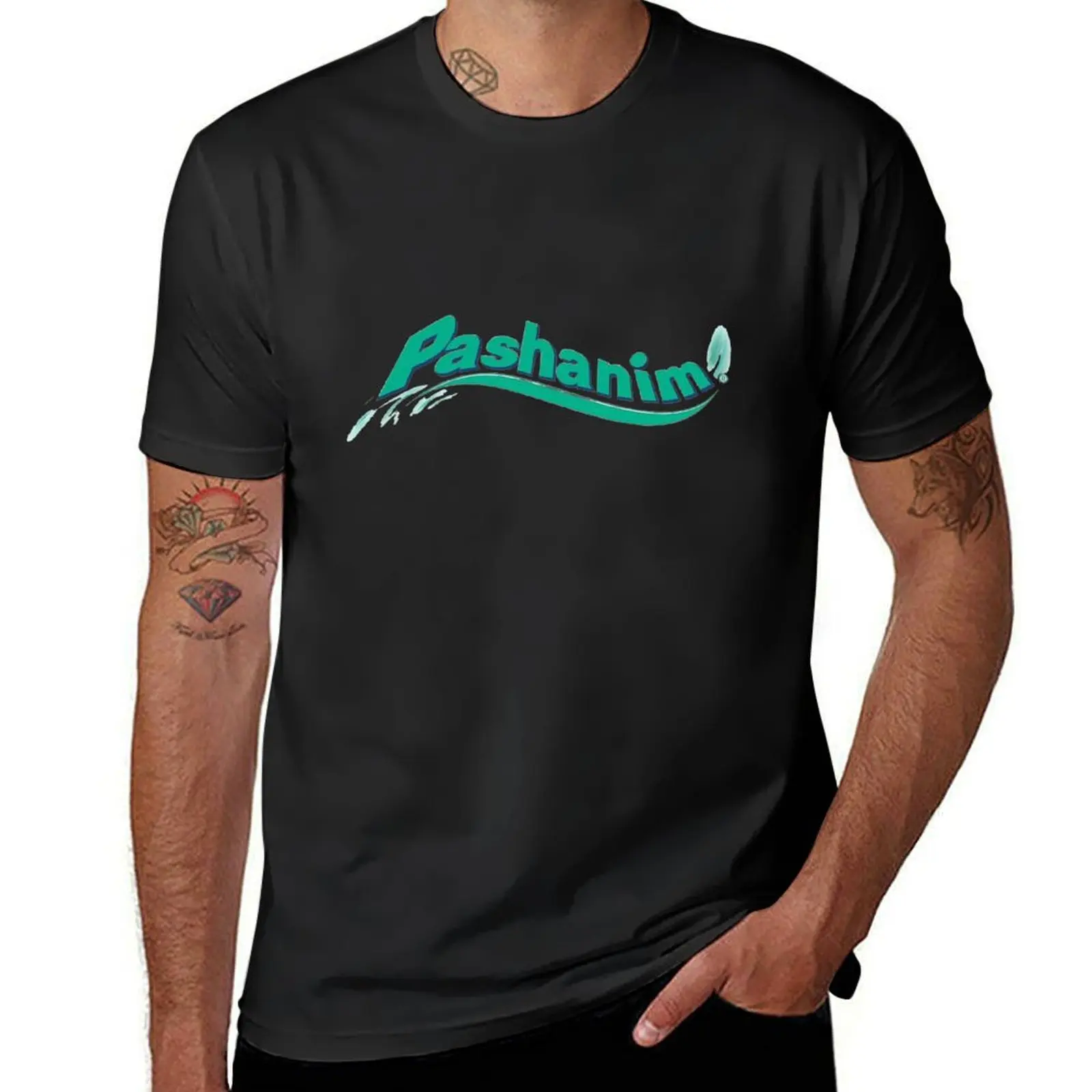 Pashanim Airwaves Logo T-Shirt anime clothes Aesthetic clothing plus size tops mens white t shirts