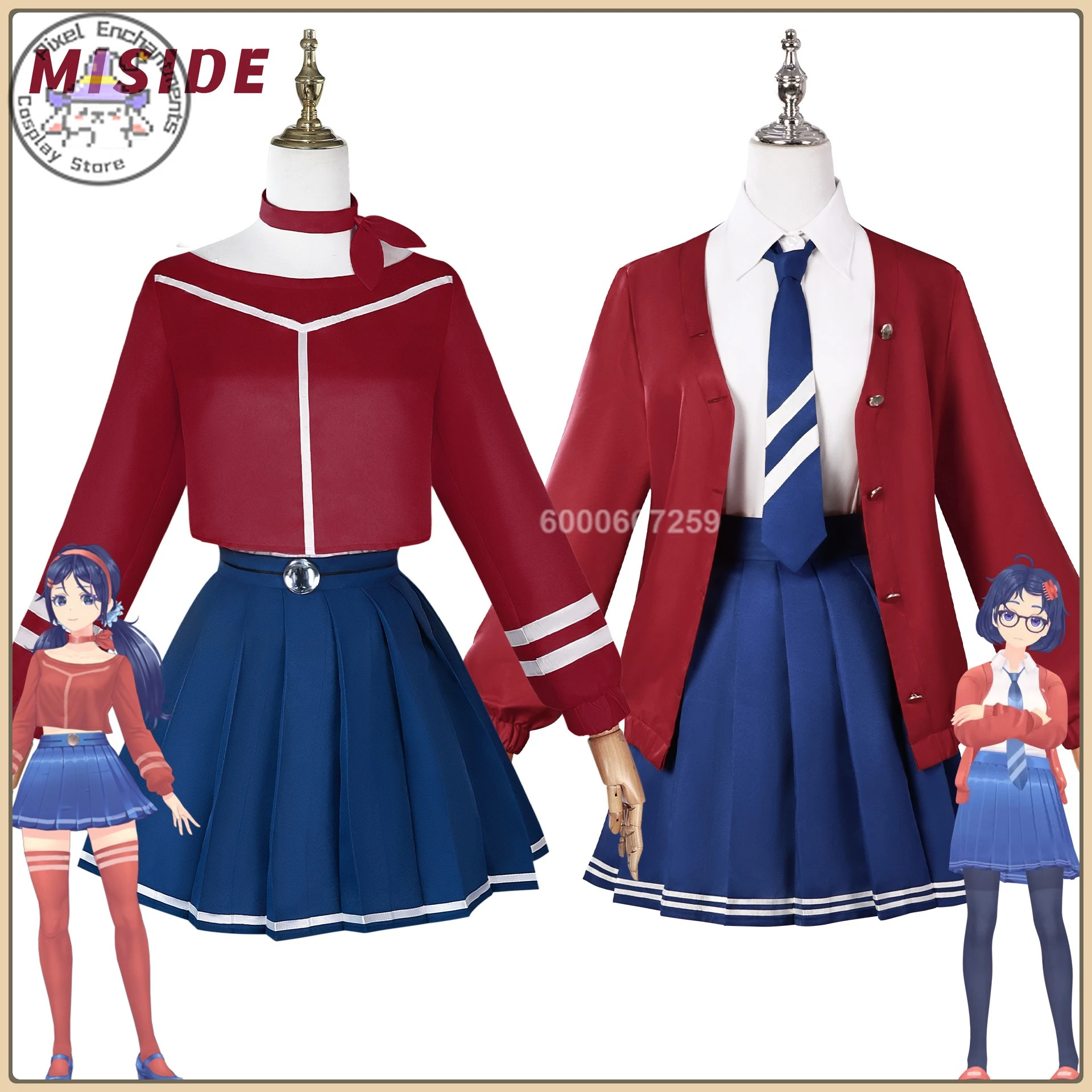 

Hot Game MISIDE Mita Cosplay Costume (Cute Anime Style) JK Uniform Full Set High Quality cosplay costume Anime Clothes (Female)