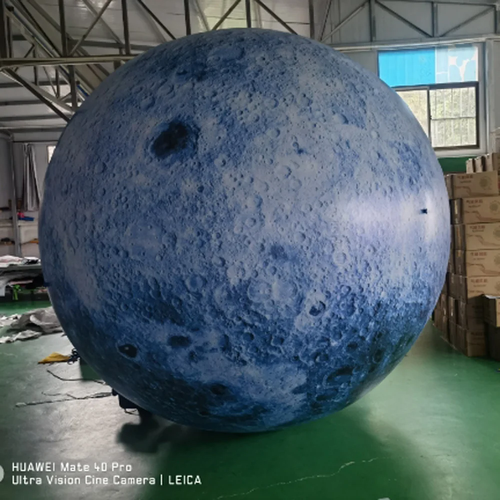 Squisita palla lunare 1.5-6m Oxford palla lunare gonfiabile gigante con luci a Led per la pubblicità della decorazione della fase dello spettacolo di feste di eventi