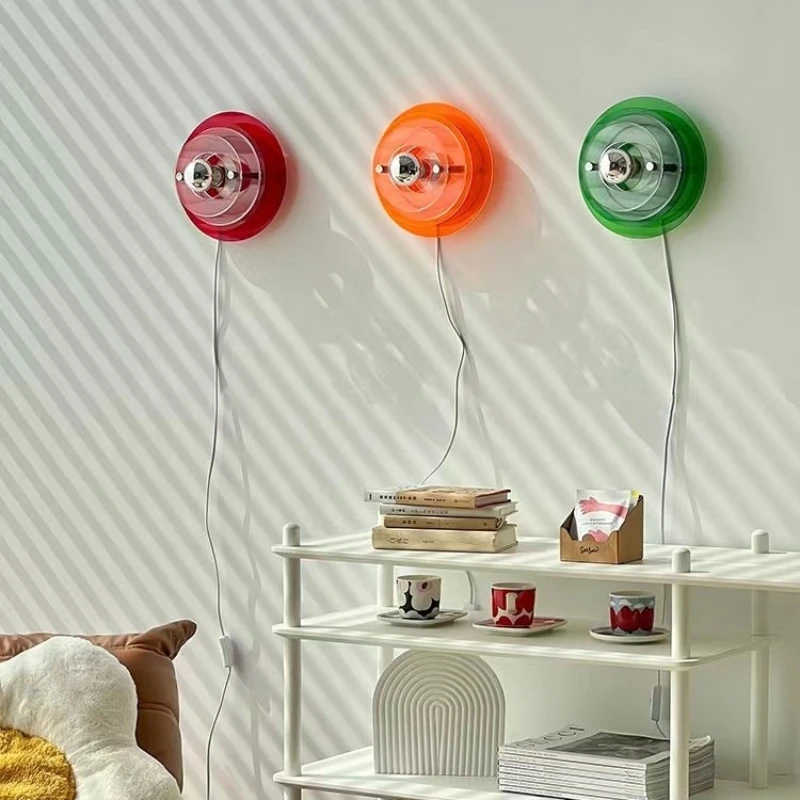 Pires voadores medievais ultra-moderno espaço idade bauhaus sala de estar quarto hotel lâmpada de parede ambiente