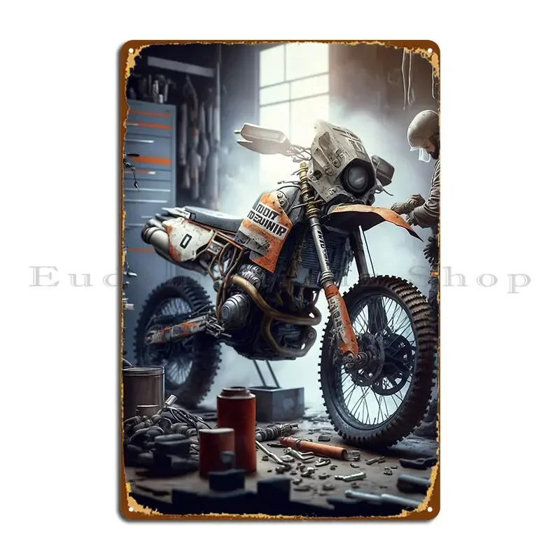 Dirt Bike In A Shop…