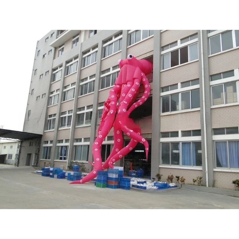 15 meters large inflatable large octopus, outdoor inflatable cartoon, fixed cartoon