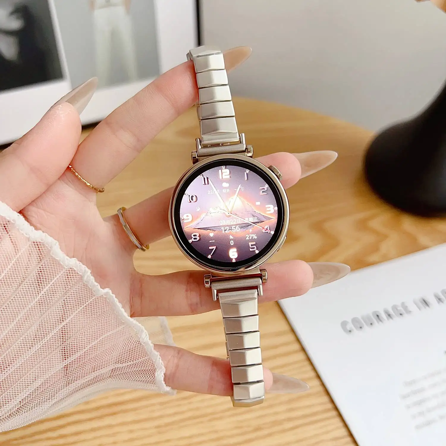 Fashion Link Strap For Samsung Galaxy Watch 7 FE 5 Pro 4 6 classic band 44mm 40mm sport correa loop