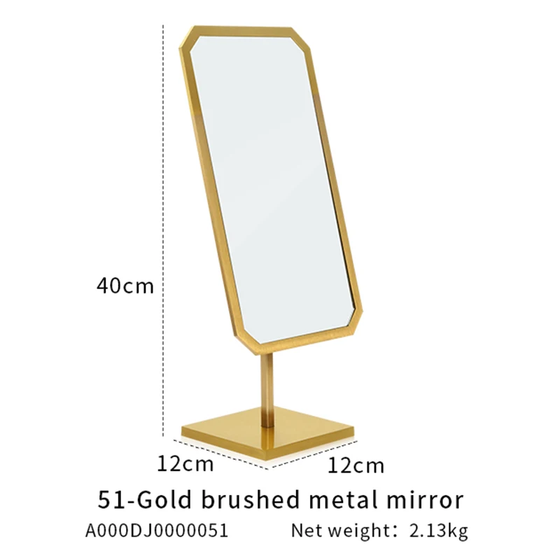 

Handmade metal mirror, jewelry counter mirror, makeup mirror, home decoration and jewelry display rack