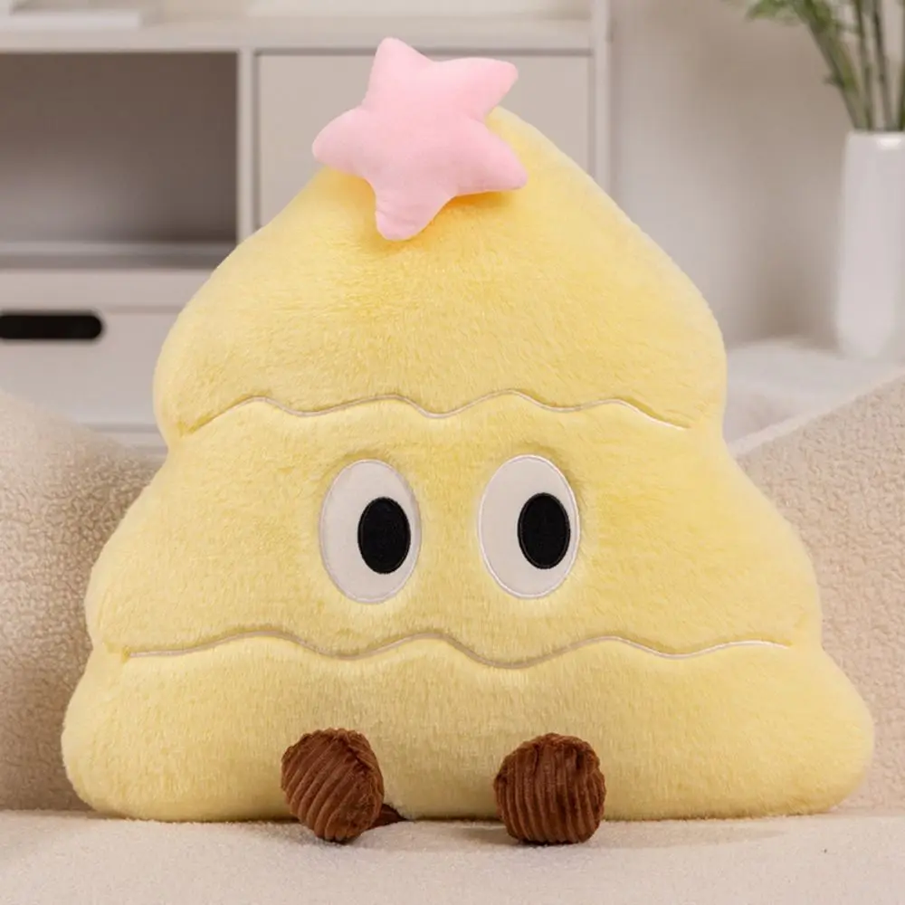 Decorazioni natalizie Morbido albero di Natale Cuscino in peluche Cartone animato Kawaii Cuscino natalizio decorativo Simpatico cuscino natalizio Natale