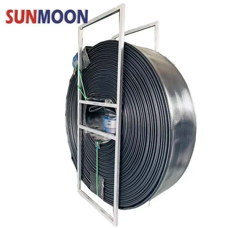 High quality 200psi high pressure Large Diameter 10 inch flexible tpu layflat frac fire hose for Industrial