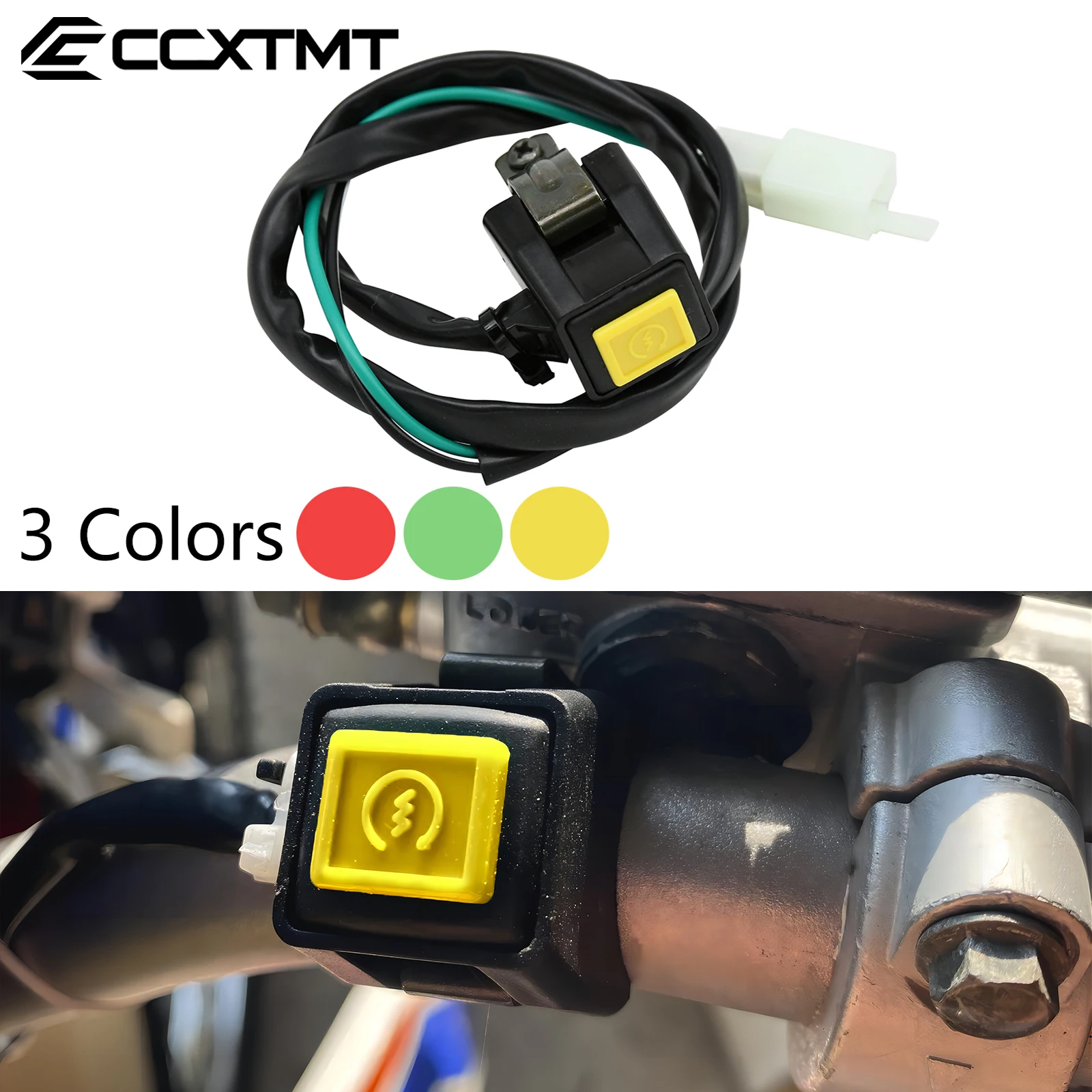 Universal Motorcycle Handlebar Switch ON/OFF Starter Flameout Button For KTM Honda Kawasaki Yamaha YZ YZF CR CRF EXC XCF XCW SXF