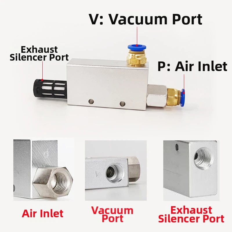 DiYi High Quality CV-10/15/20/25HSCK Pneumatic Vacuum Generator Negative Pressure Ejector With Magnetic Switch For Automation