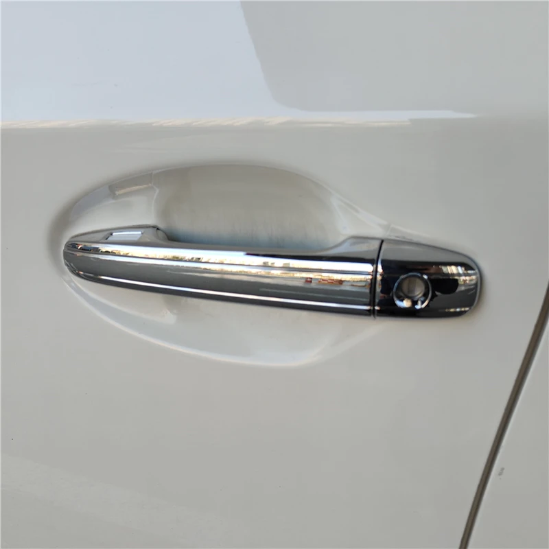 WELKINRY For Toyota Prius XW30 3rd Generation 2009-2015 ABS Chrome Outer Car Body Door Handle Doorknob Cap Trim