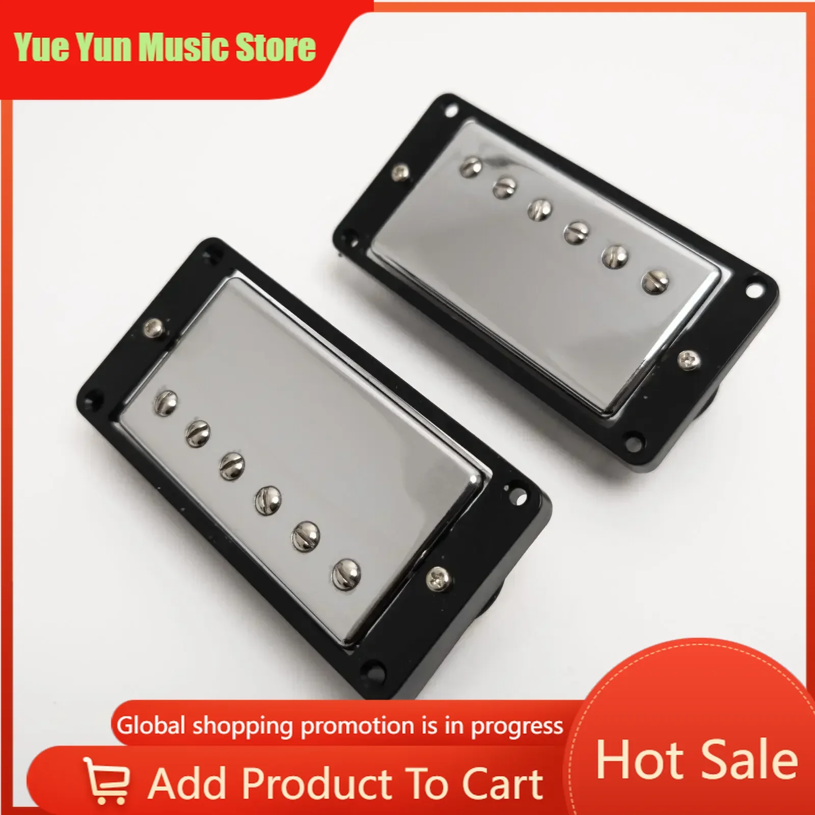 

Discount Hot Sale-Electric Guitar Humbucker Pickups Set with 2V2T Wiring Harness Quick-Connect Terminals Replacement Parts