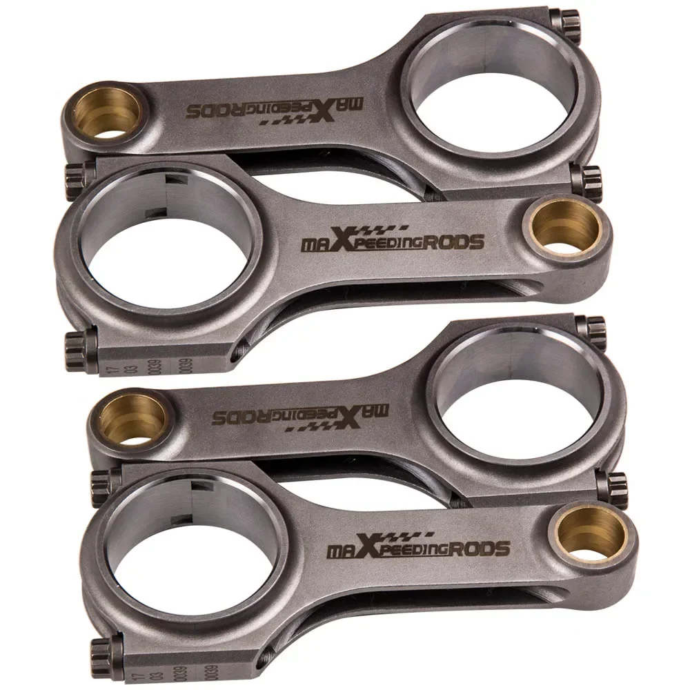 MaXpeedingrods Forged Steel H-Beam Connecting Rod+Bolt For Ford XFlow Lotus Twincam BDA 5.23 4x