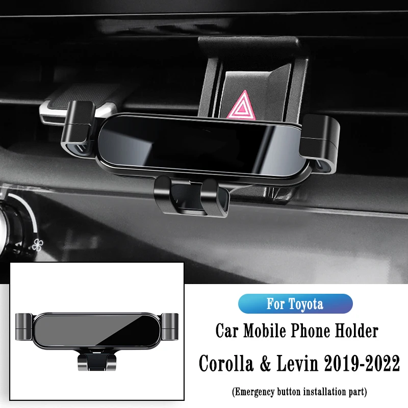 Car Phone Holder For Toyota Corolla 2019-2022 Gravity Navigation Bracket Air Outlet Clip Bracket Rotatable Support Accessories