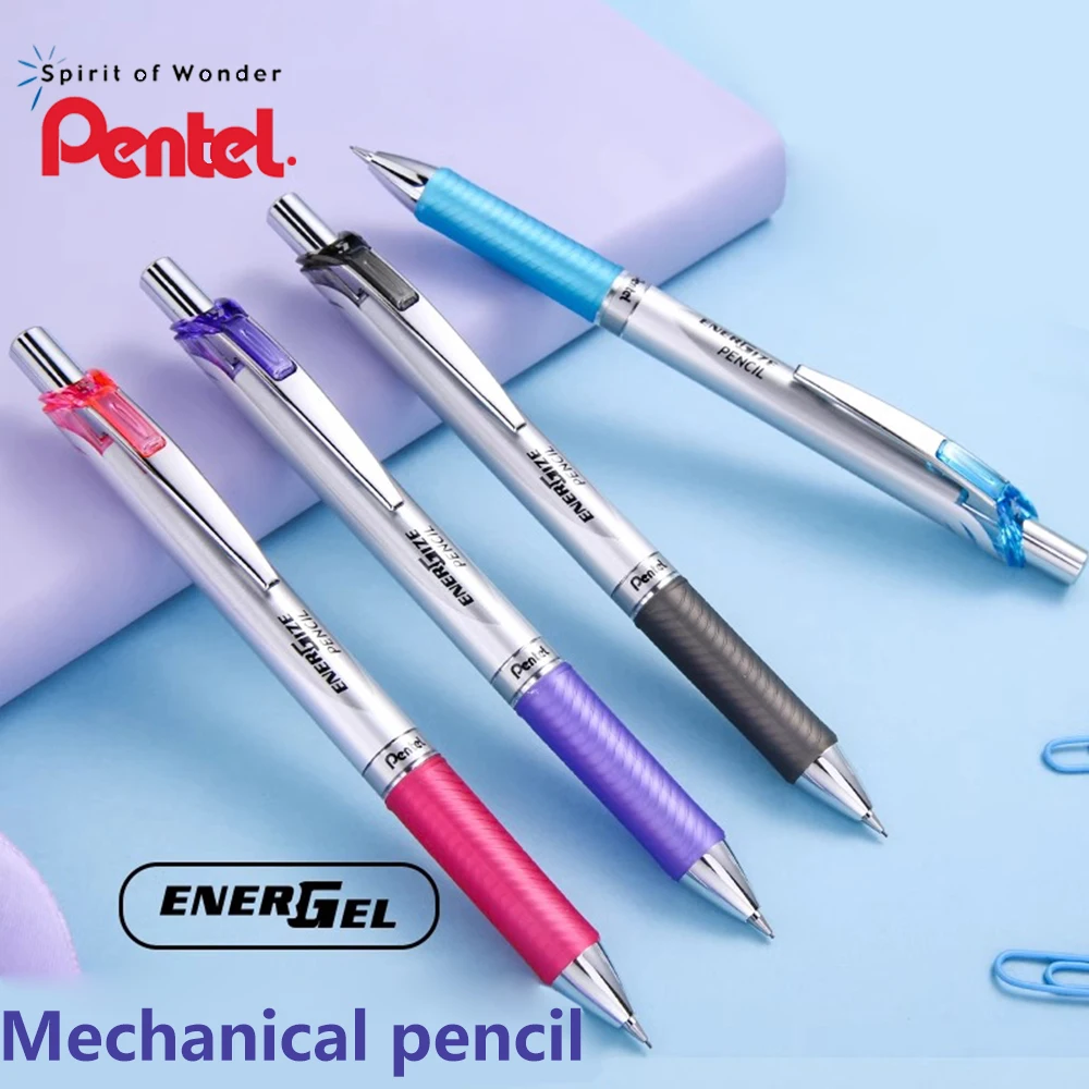 1PC Japanese Pentel Mechanical Pencil PL75 Rubber Pen Holder 0.5mm School Supplies Back To School Kawaii Stationery