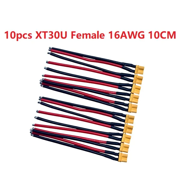 XT30U XT30 Stecker und Buchse mit 100 mm 16 AWG Drahtkabel für QuadcopterRC Starrflügel-Lipo-Akku FPV-Drohnenladegerät