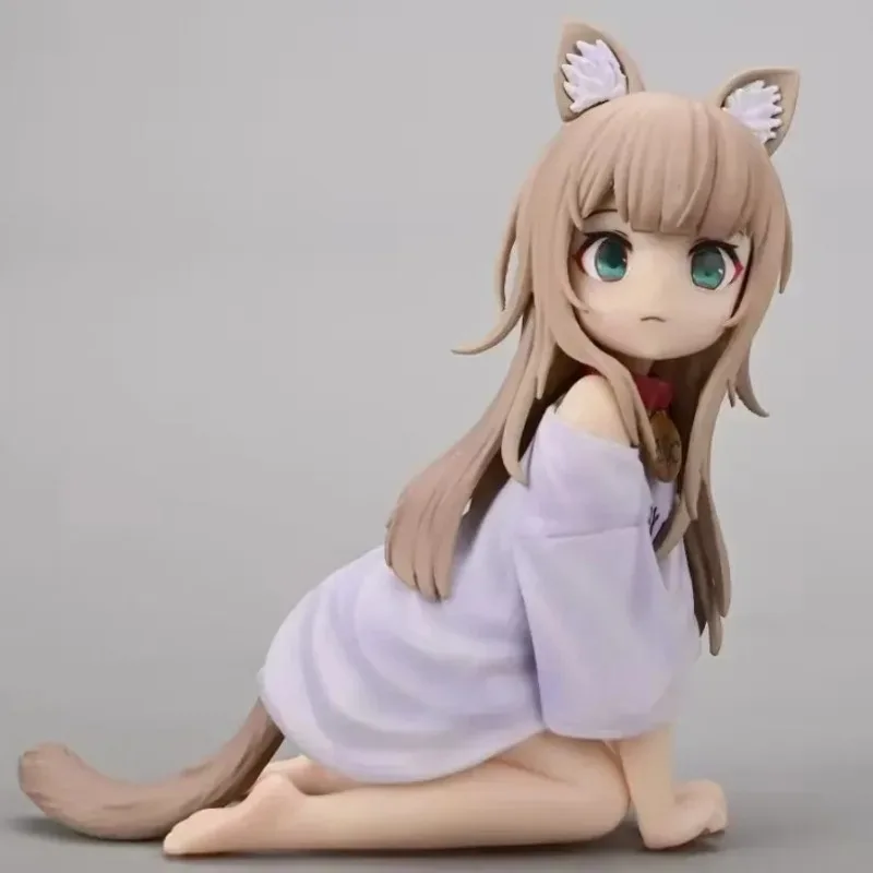 11CM Uchi No Neko Ga Onnanoko De Figure Kinako Girls Manga Anime Cute Action Figure Model Collections Dolls Decoration Toys Gift