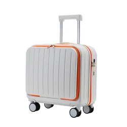 Luggage Compartment with Front Opening for Women Boarding Box Multifunctional Trolley Box, Lightweight Travel Password Box