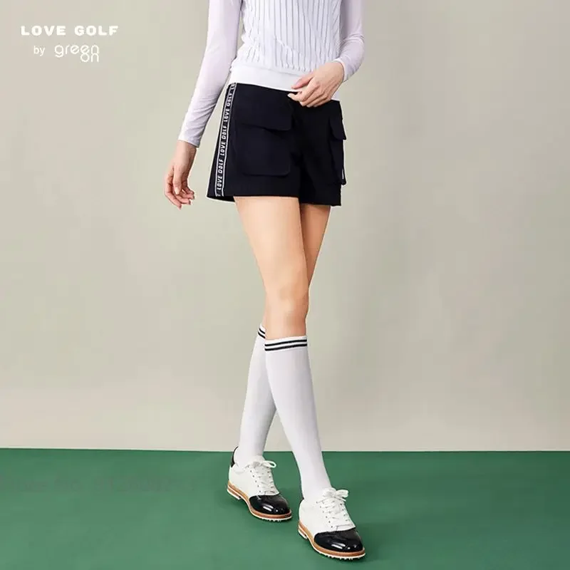 Love Golf-Shorts de sport de plein air pour femmes, pantalons courts taille haute pour dames, coupe sèche décontractée, été, mince, respirant, déclin, nouveau