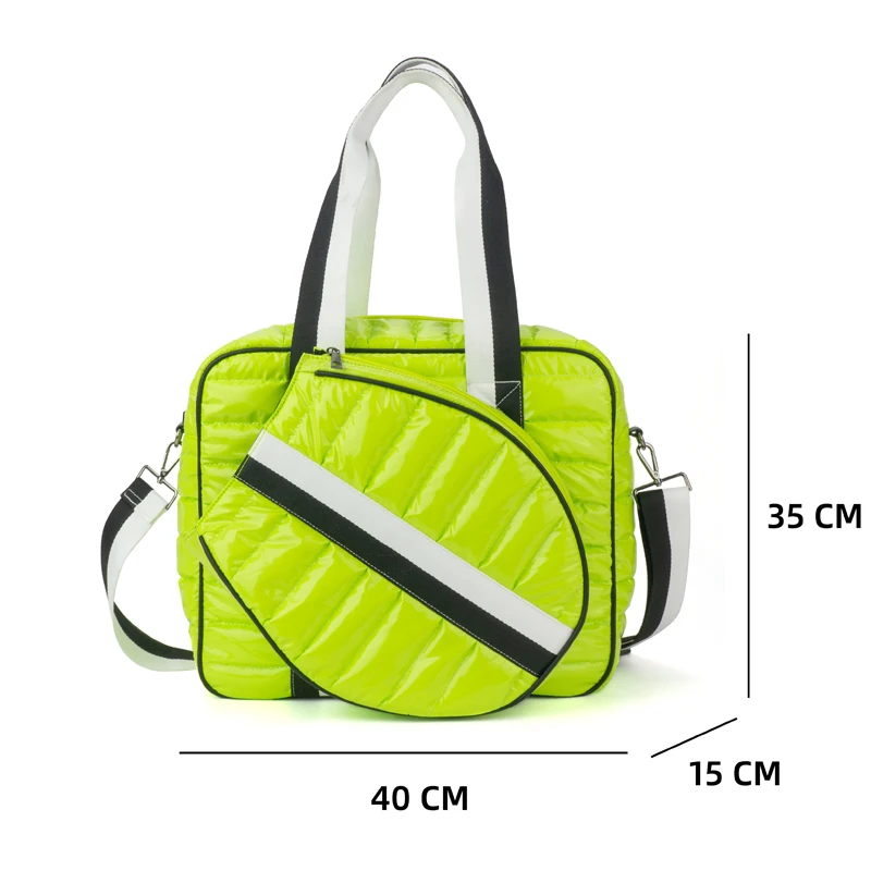 

Women's Large Custom Sports Tennis Paddle Oblique Span Racket Bag