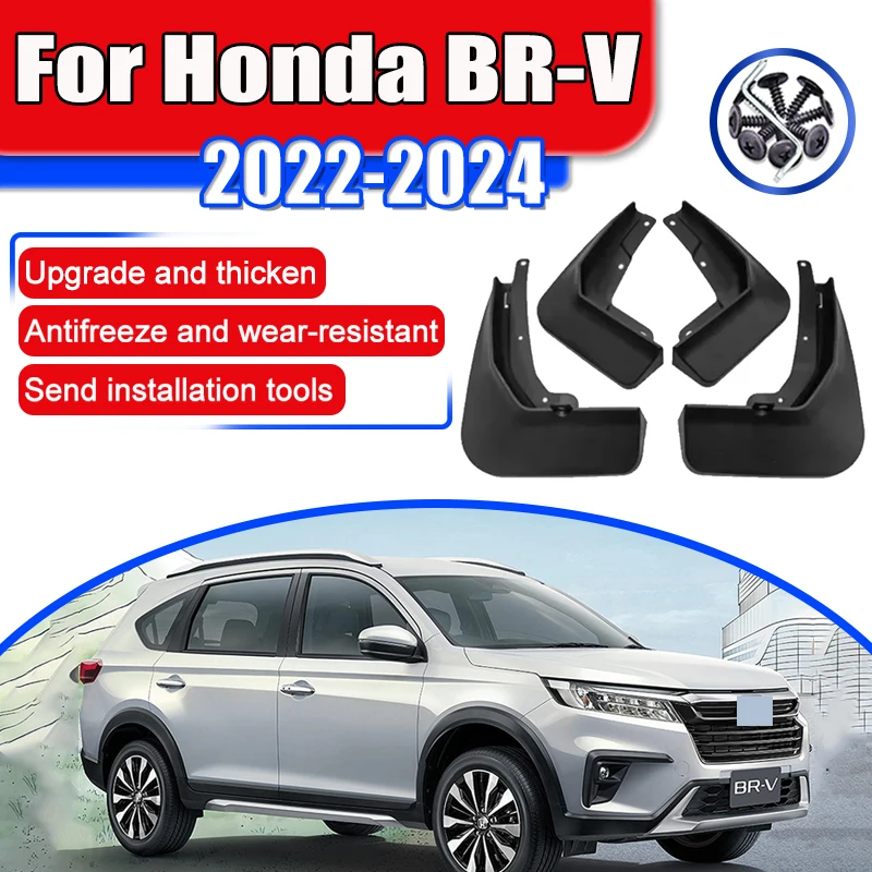 

1 Set Easy install Mud Flaps Car Mudguards For Honda BR-V BRV DG3 2022 2023 2024 Splash Guard Fender Anti-fouling Accessories