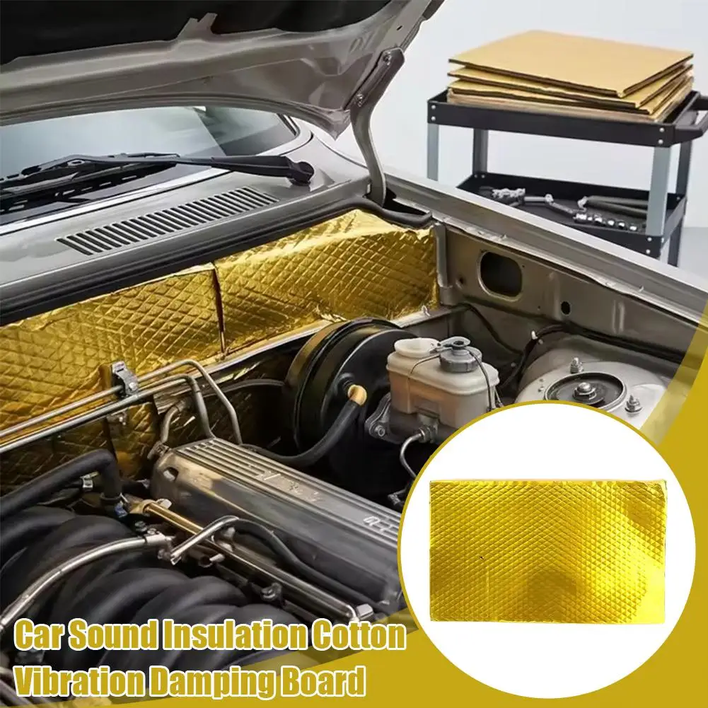 Car Soundproof Insulation Cotton Vibration Damping Board High-Performance Noise Reduction Sheet Automotive Accessory