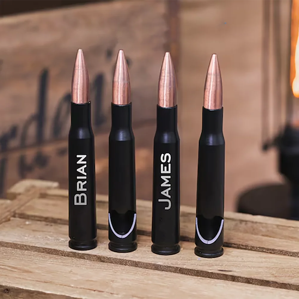 

Custom 50 Cal Bottle Opener Engraved Gifts Groomsmen Proposal Wedding Bachelorette Party Groom To Be Military Fathers Day Gift
