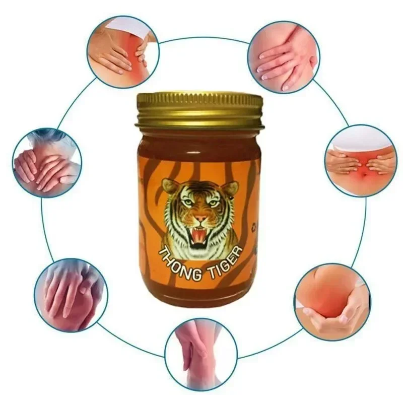 Thai Tiger Ointment Relieve Muscle Pain in Arthriti Massage Ointment Red Tiger Fragrance Body Massage Ointment Belleza Y Salud