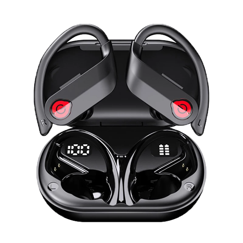 หูฟังบลูทูธตัดเสียงรบกวนคุณภาพสูงขายส่งหูฟังไร้สายแบบแขวนในหู