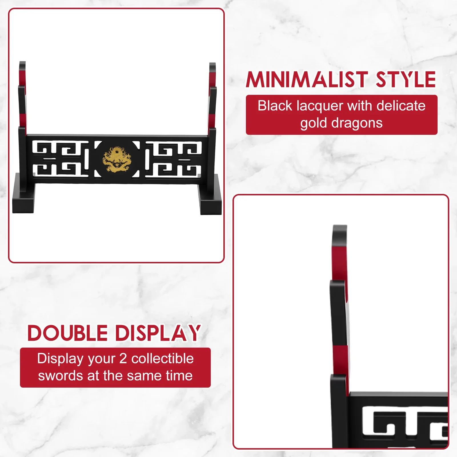 Anime Weapon Bracket DIY Displays Stand Model Gun Knife Samurai Sword Katana Holder Universal Frame Game Tool Box Gift Boy Toys view 6