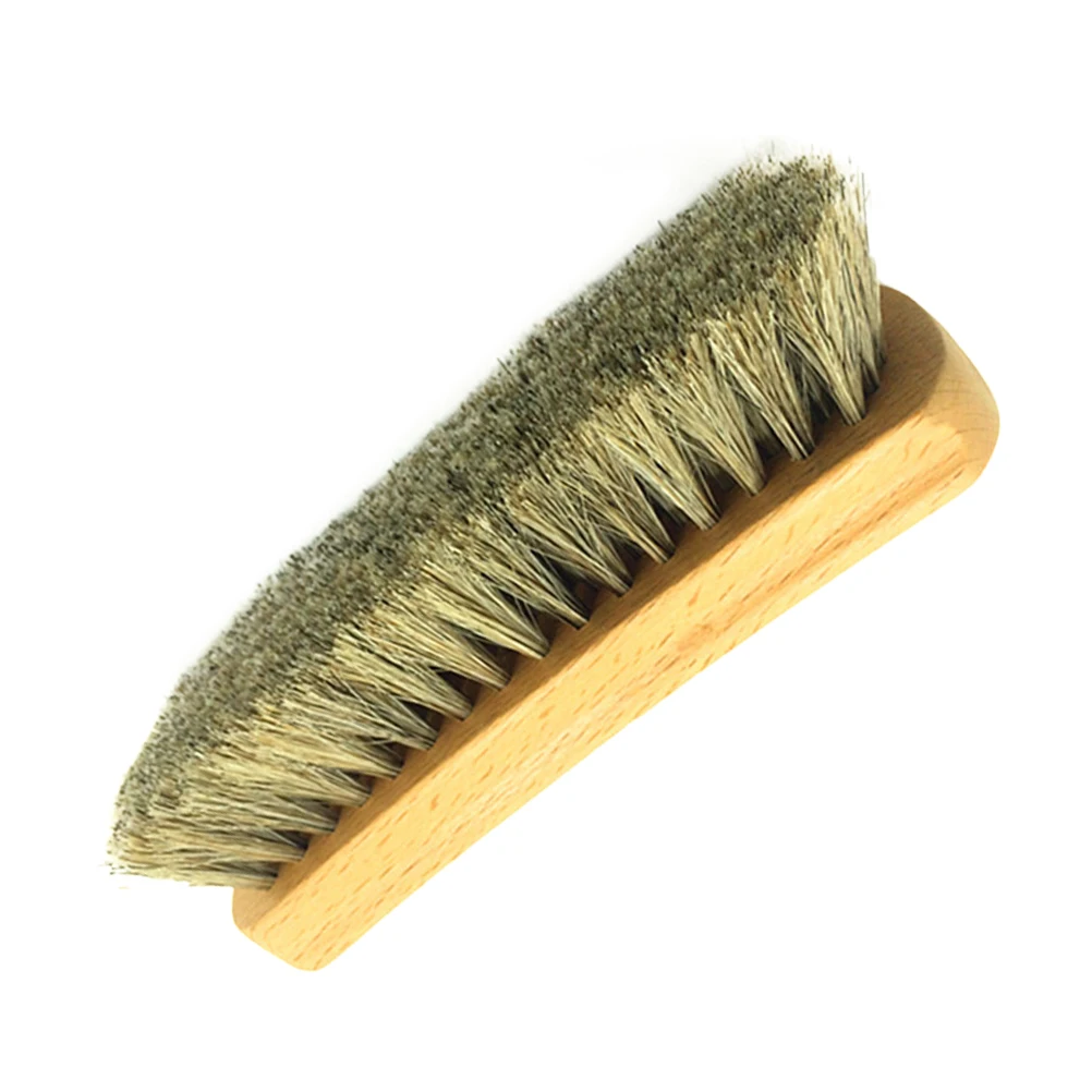

Shoe Brush Care Wooden Handle Polishing Bristle Bamboo Shoes Coats Scrubbing Tool Durable Lightweight Portable Storage