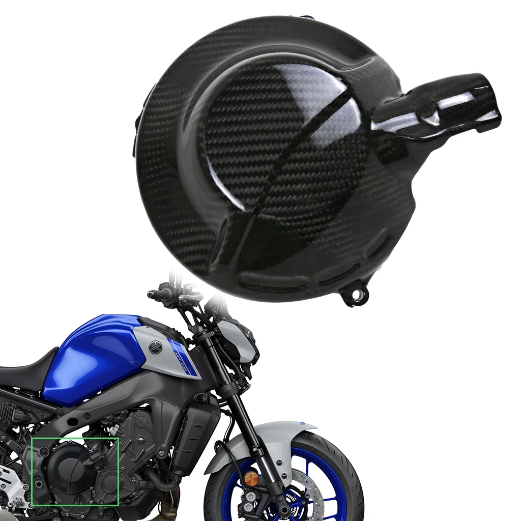 

For Yamaha MT09 MT-09 FZ09 FZ-09 2021 2022 2023 3K Carbon Fiber Motorcycle Modification Accessories Engine Protector Cover Cowl