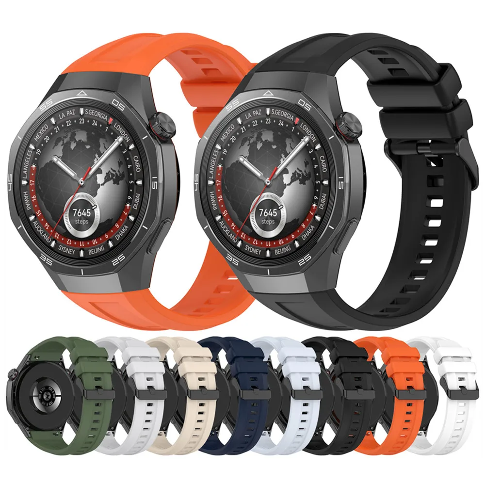 strap for Huawei Watch GT5 Pro 46mm Sport liquid silicone band Watch wristband