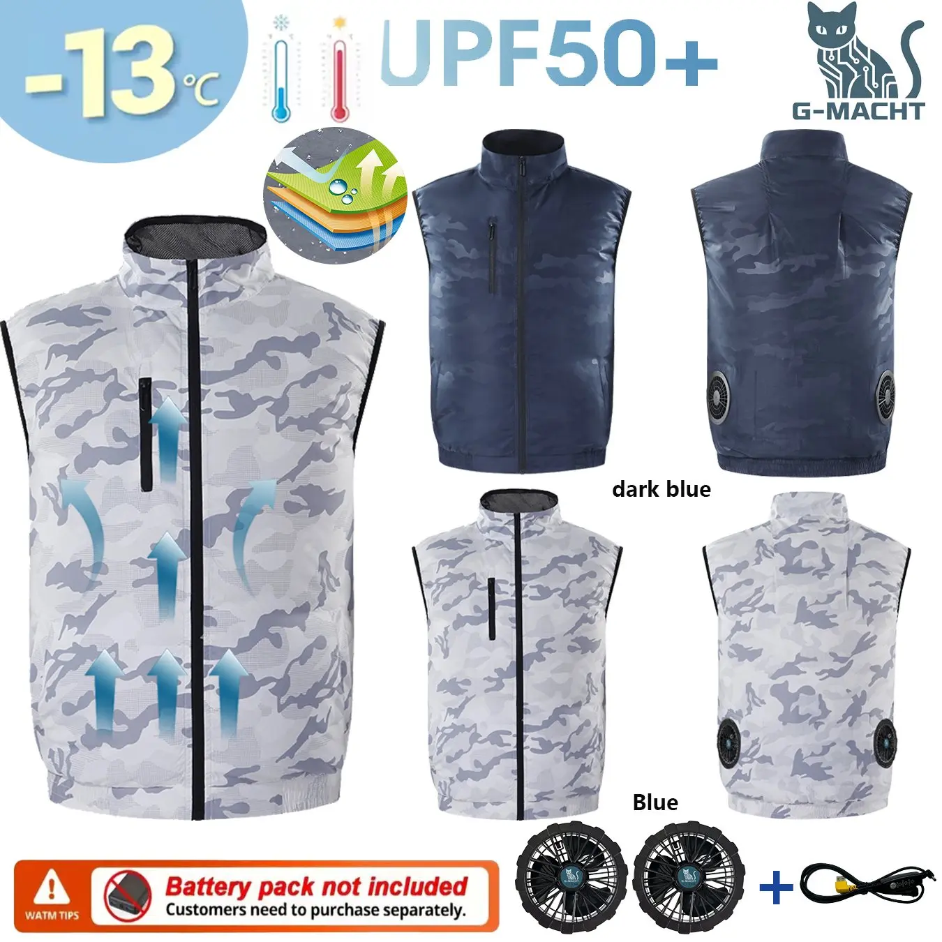 フード付き-12v-5v-usb-ファン冷却ベスト男性用夏用エアコン服通気性ポリエステル高温屋外作業用