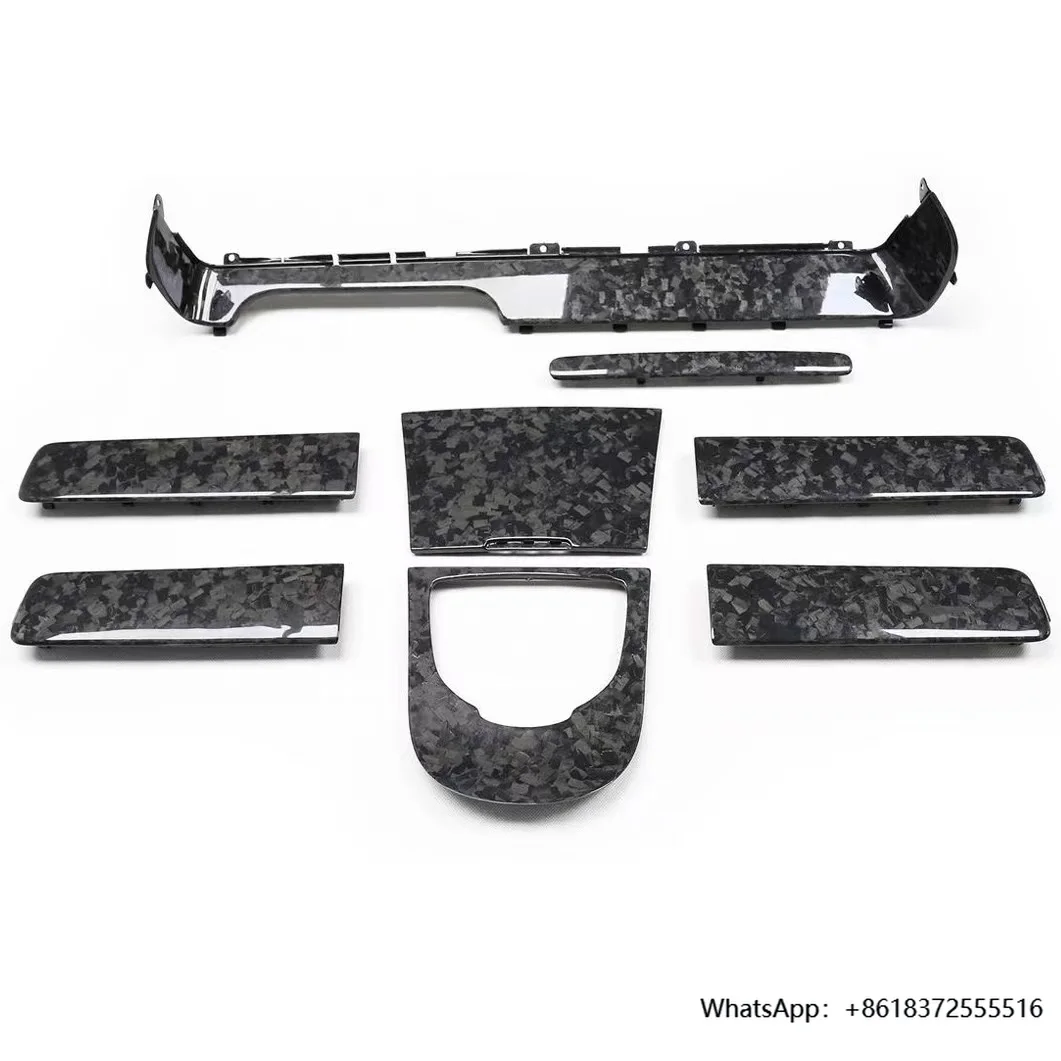 

Decorative Interior Trim Accessories Carbon Armrest Central Console Panel Gearshift Handle Door Panel Cover for W464 B-Brabus