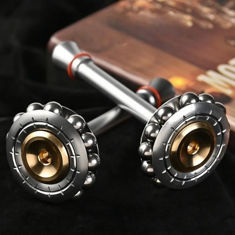 Scepter Fidget Spinner Roller Metal EDC Stress Relief Toy Fingertip Flywheel Ring Ball Bearing Spinning Top Tip Anti Anxiety