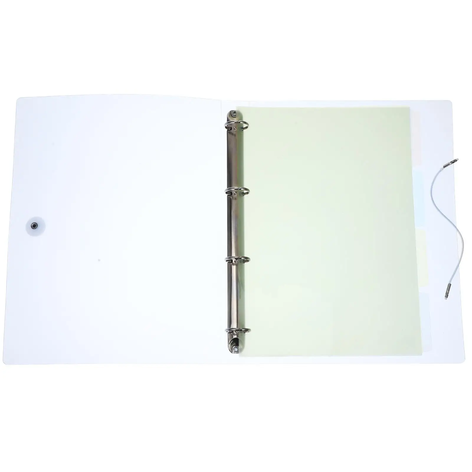 Pasta de quatro buracos para caderno, pasta de capa para escola, estética, arquivo de folhas soltas, pastas coloridas, portátil, concha, notebooks