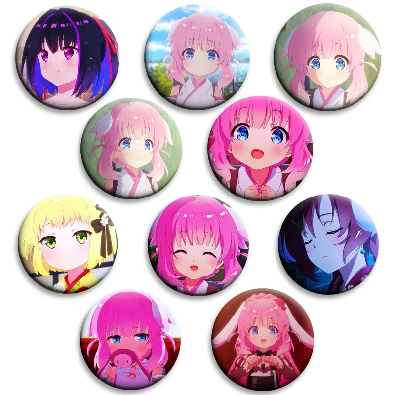 

32/44/50/58mm Anime Haigakura Round Badge Soft Button Pins Tinplate Brooches for Clothing Backpack Decoration Souvenir Gifts