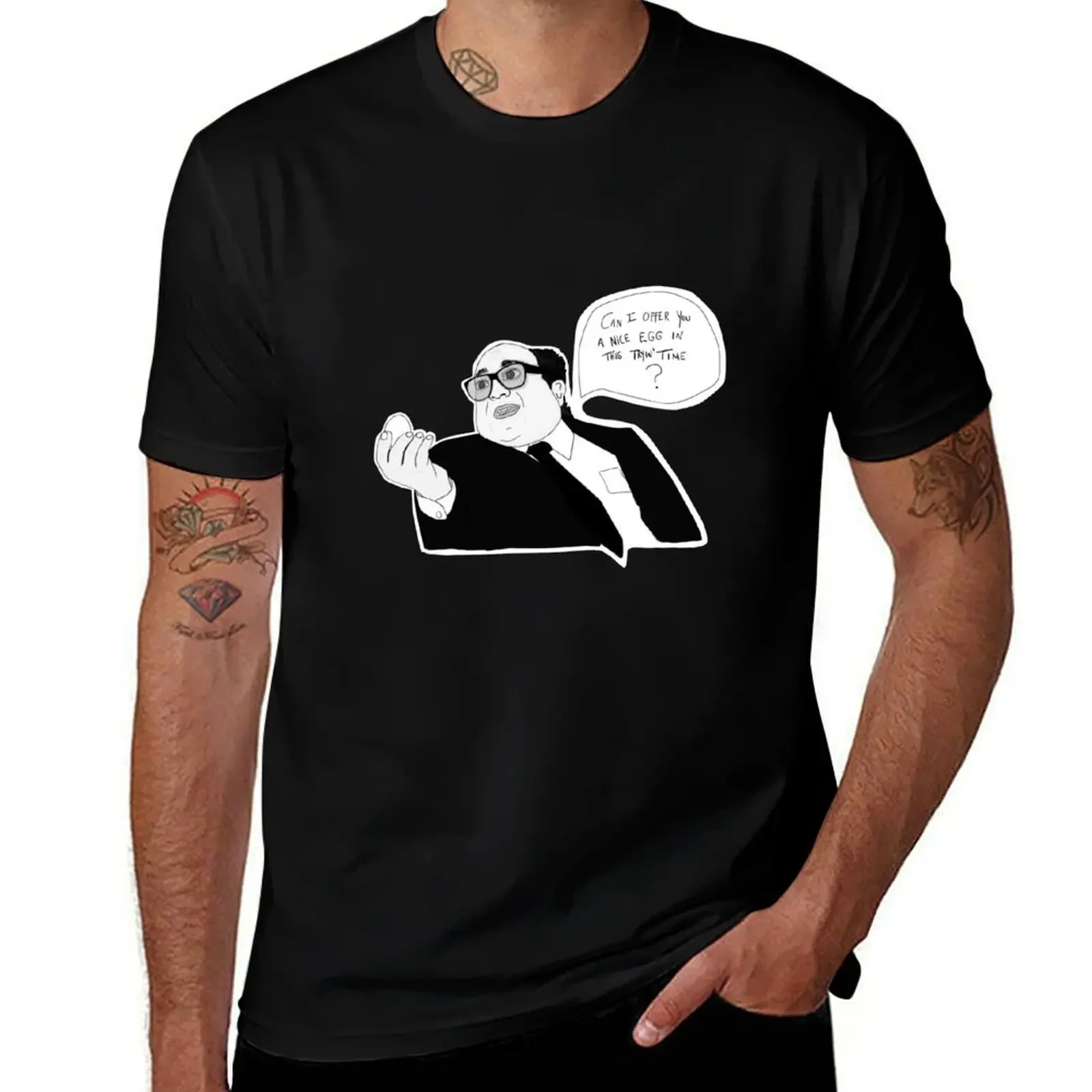 Can I Offer You A Nice Egg In This Tryin' Time? T-Shirt oversize t-shirts man Louboutins plain black t shirts men