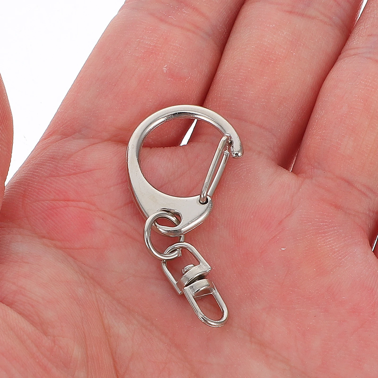 

10Pcs Keychain Lobster Clasp Zinc Alloy Heavy Duty Swivel Snap Hooks Small Snap Hook for DIY Lanyard Bag Making Hardware