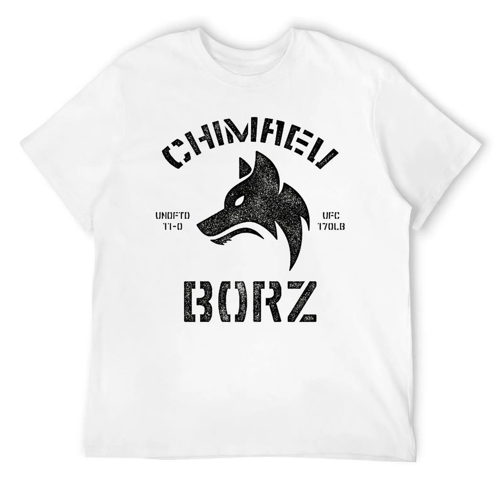 Crewneck Khamzat Borz Chimaev Kavkaz The Wolf Undefeated 3 T-shirt  Sport Tshirt Funny Novelty Fitness USA Size