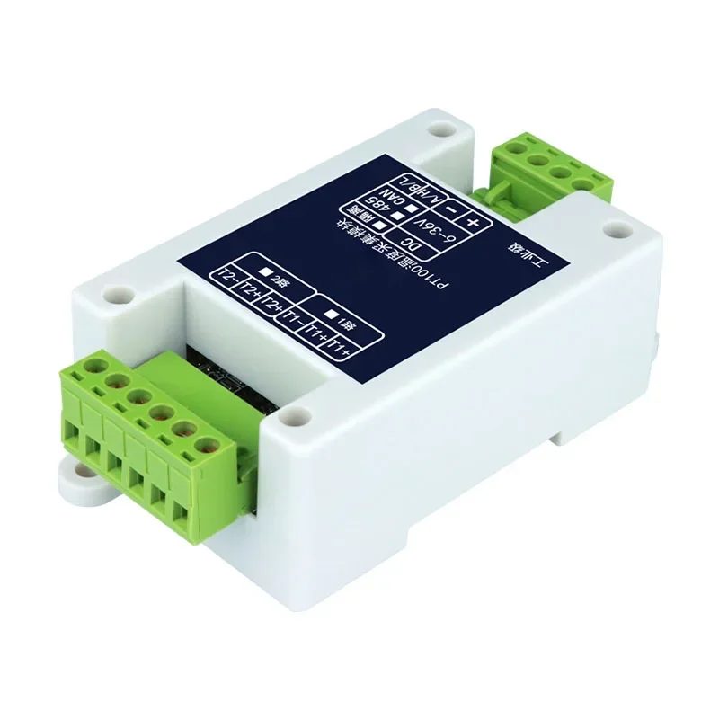 1-16 PT100 PT Thermistor Temperature Acquisition Transmitter Sensor 485 Isolated Industrial Modbus