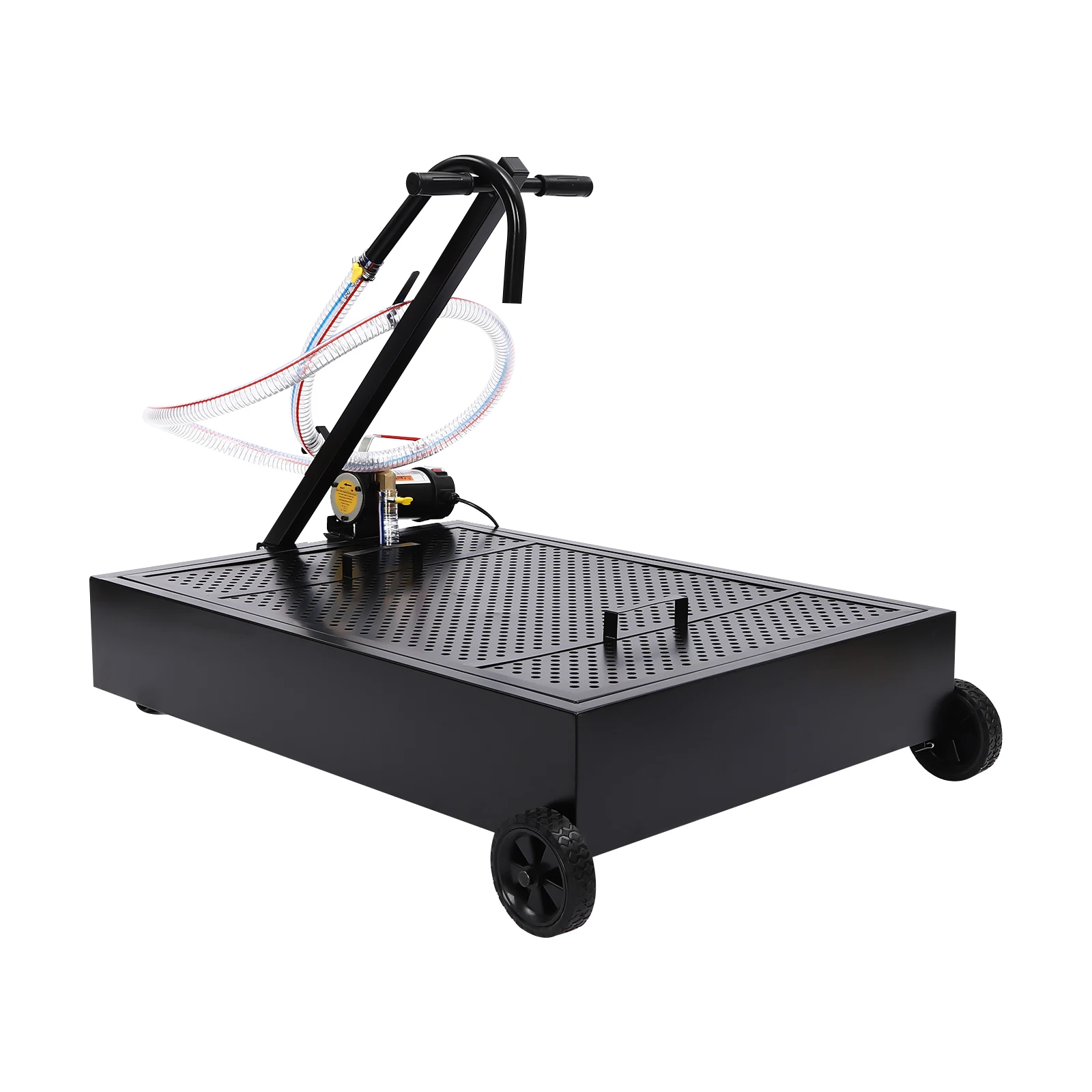 25-Gallonen-Ölablasspfanne mit niedrigem Profil und 155 W elektrischer Pumpe, 12 V, fest für den Einsatz mit Hochleistungs-LKWs, Busse, Autos, SUV