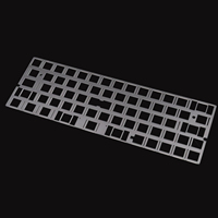 GH60 64 Key Positioning Plate Frosted Polycarbonate Plate Support space key splitting For 64 60% Layout Mechanical Keyboard