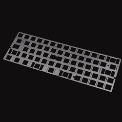 GH60 64 Key Positioning Plate Frosted Polycarbonate Plate Support space key splitting For 64 60% Layout Mechanical Keyboard