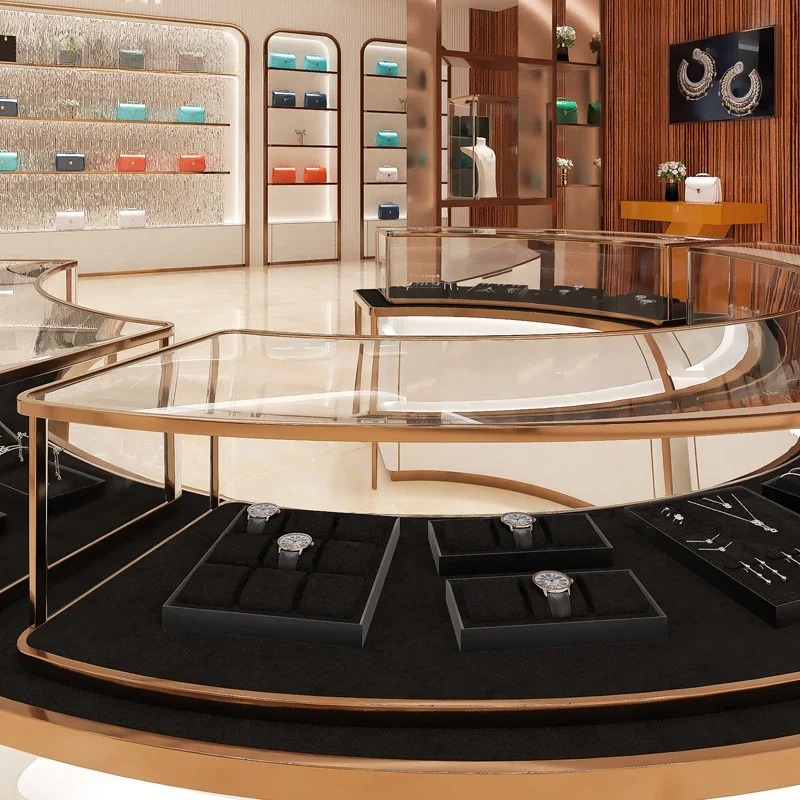 

Высококачественная стойка для часов, счетчик часов, витрина, дисплей для часов, прямая трансляция