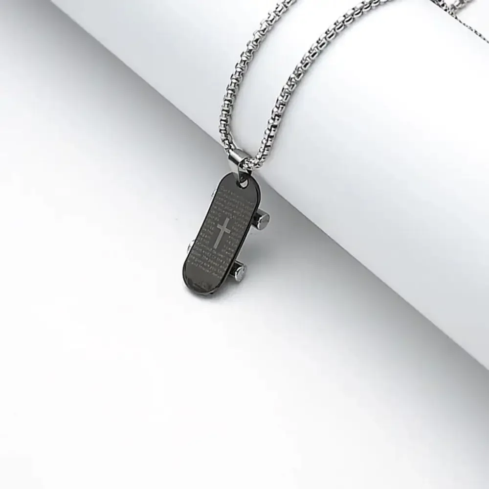 Creativity Punk Letter Scooter Necklace Hip Hop Fashion Personality Pendant Necklace For Men Women Jewelry