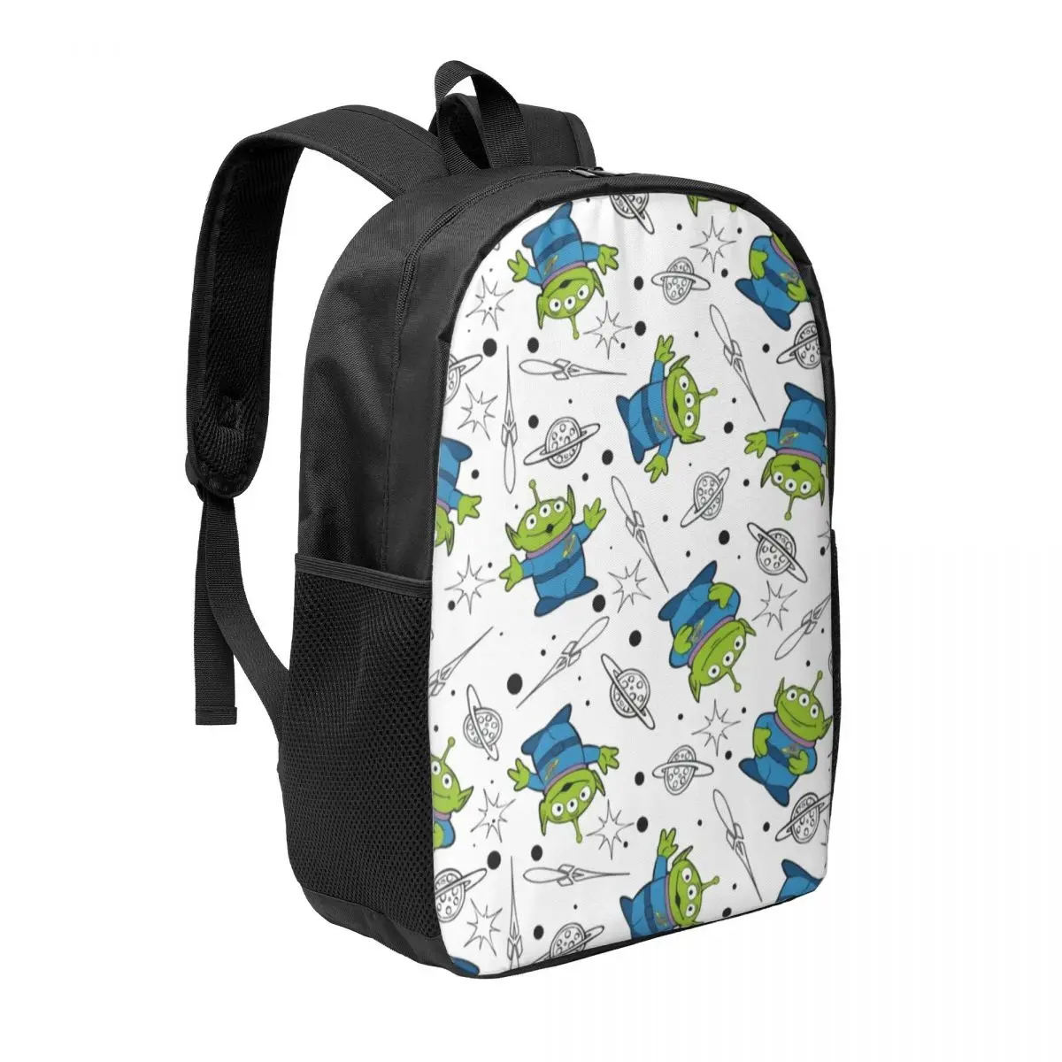 Custom Toy Story Green Aliens Backpack for Men Women Water Resistant School College Bag Printing Bookbags